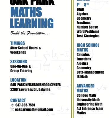 Oakpark Maths Learning